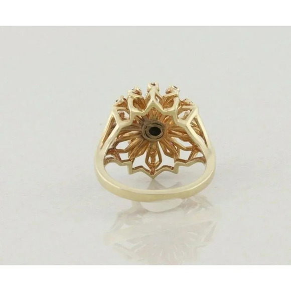 10k Yellow Gold Natural Ruby and Diamond Ring Size 6 1/2 - Picture 9 of 9